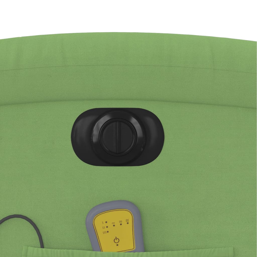 massagestol velour lysegrøn