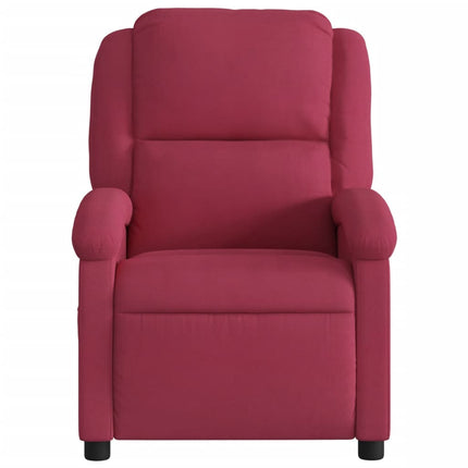 massagestol velour vinrød