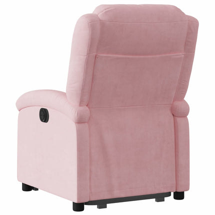 løftestol velour pink
