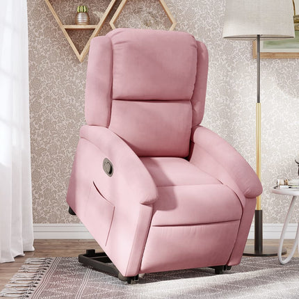 løftestol velour pink