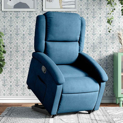 løftestol velour blå