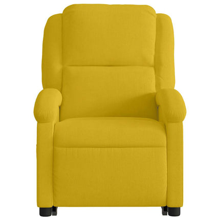 løftestol med massagefunktion velour gul