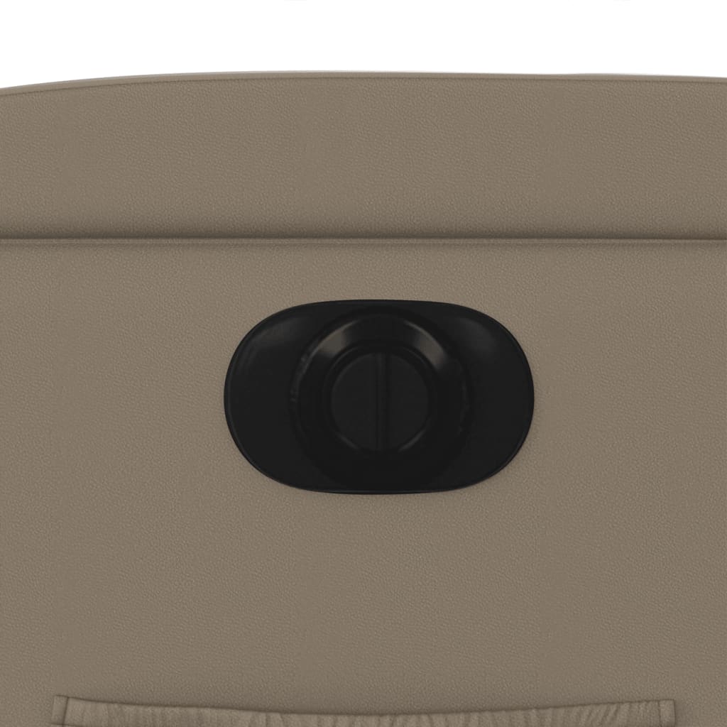 eldrevet lænestol kunstlæder cappuccino