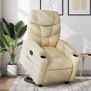 løftestol stof cremefarvet