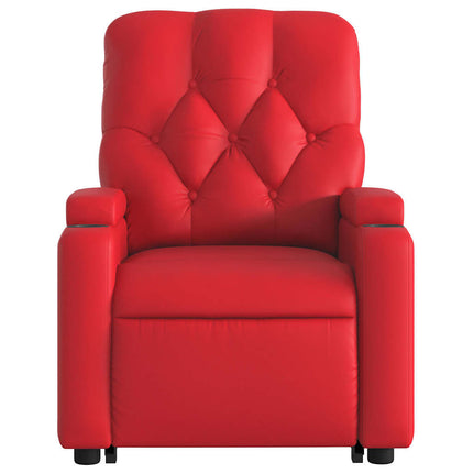 løftestol kunstlæder rød