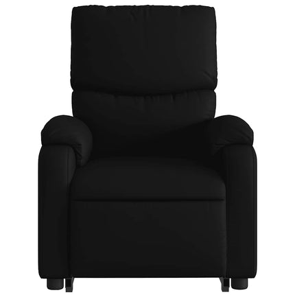 løftestol med massagefunktion kunstlæder sort