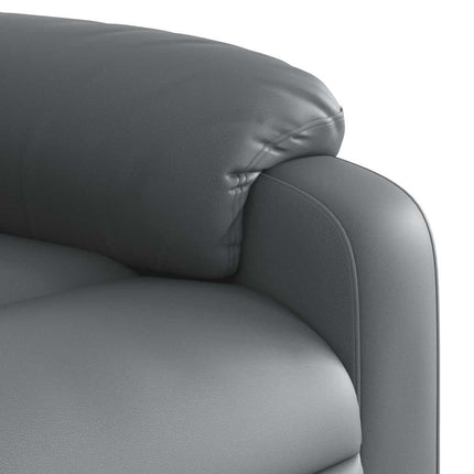 løftestol med massagefunktion kunstlæder grå
