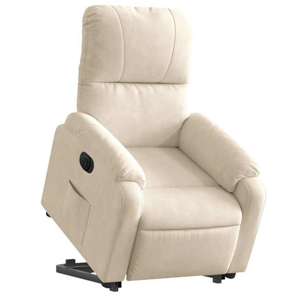 løftestol mikrofiberstof beige
