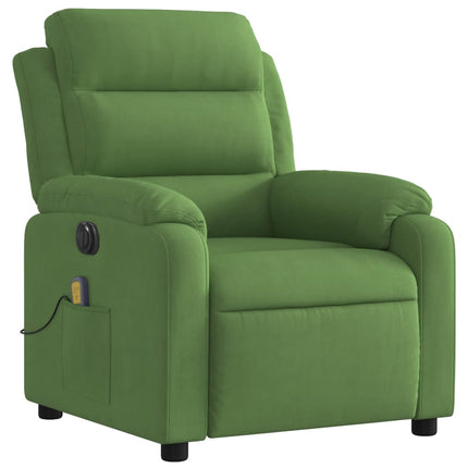 massagestol velour lysegrøn