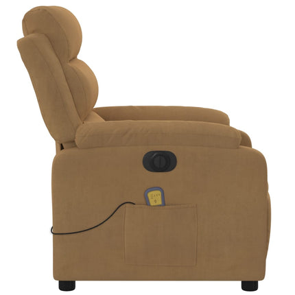 massagestol velour brun