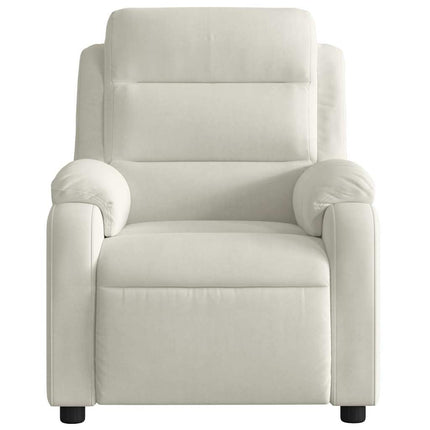 massagestol velour cremefarvet