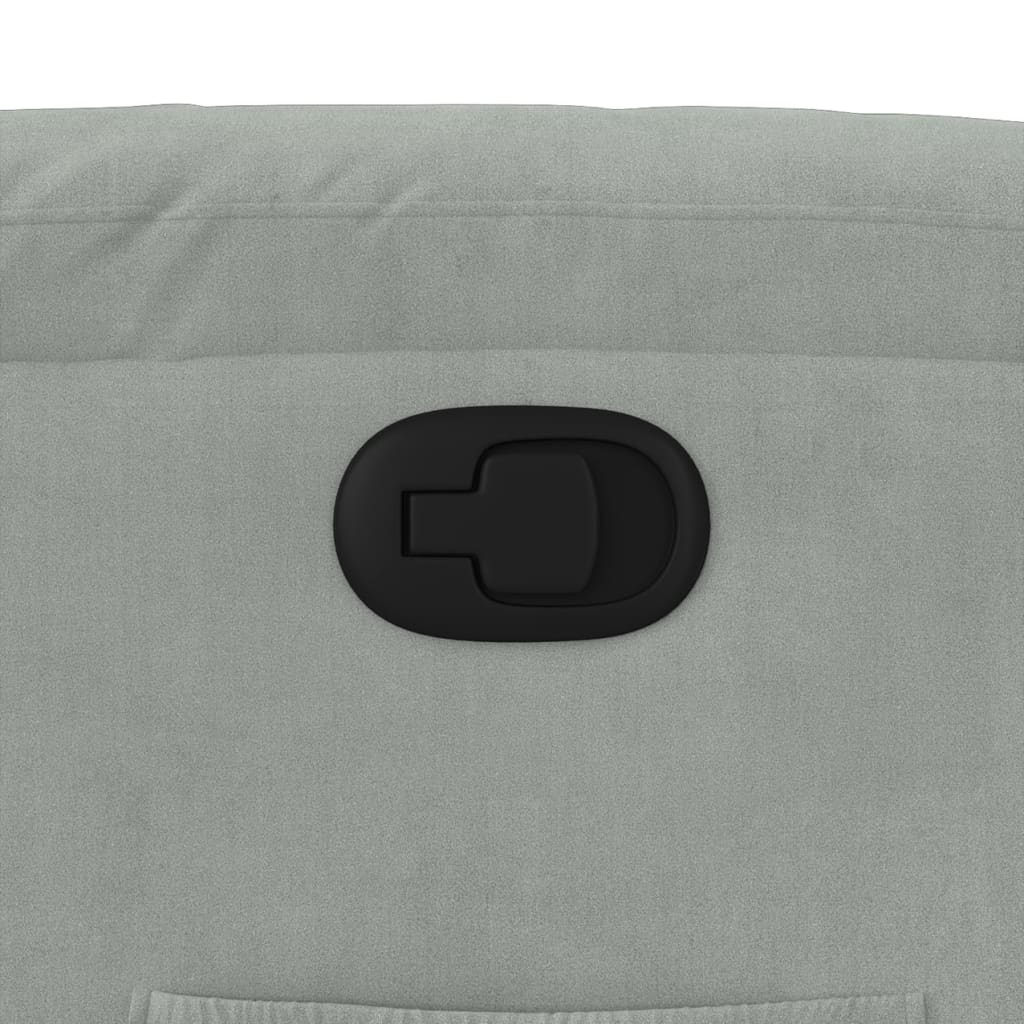 løftestol velour lysegrå