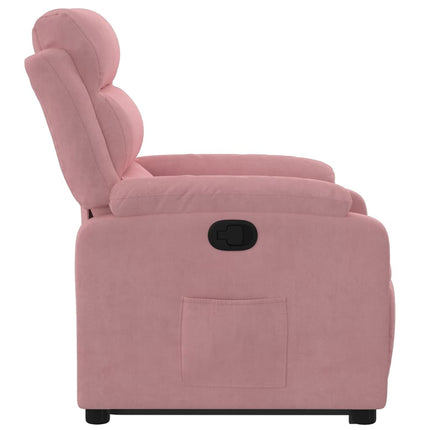 løftestol velour pink