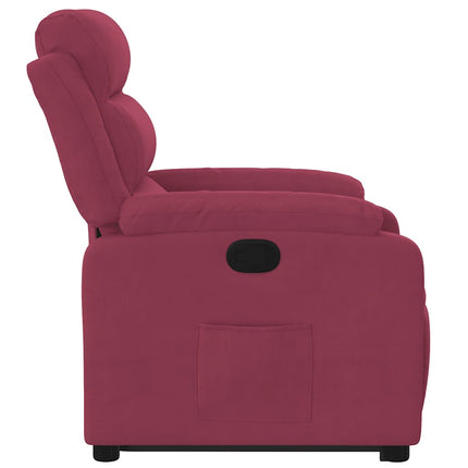 løftestol velour vinrød