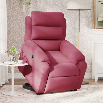løftestol velour vinrød