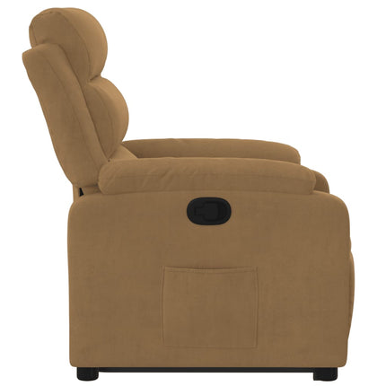løftestol velour brun