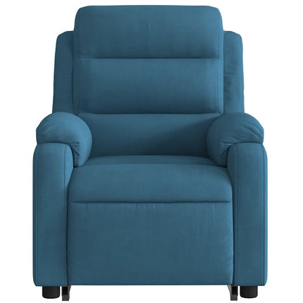 løftestol velour blå