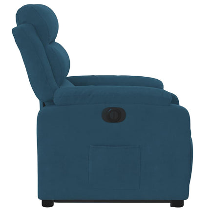 løftestol velour blå