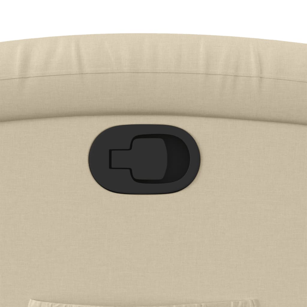 lænestol cremefarvet stof