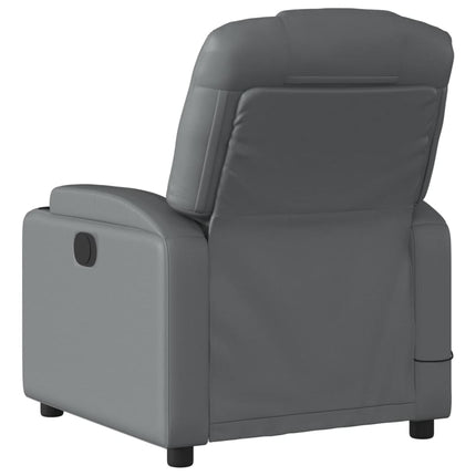 massagestol grå kunstlæder