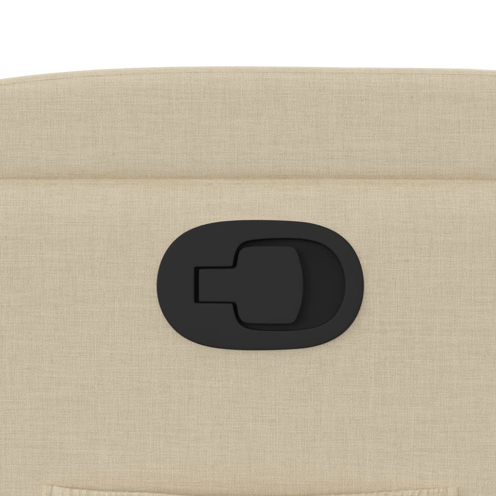 lænestol cremefarvet stof