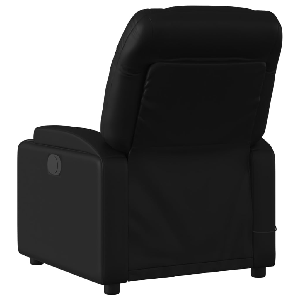 massagestol sort kunstlæder