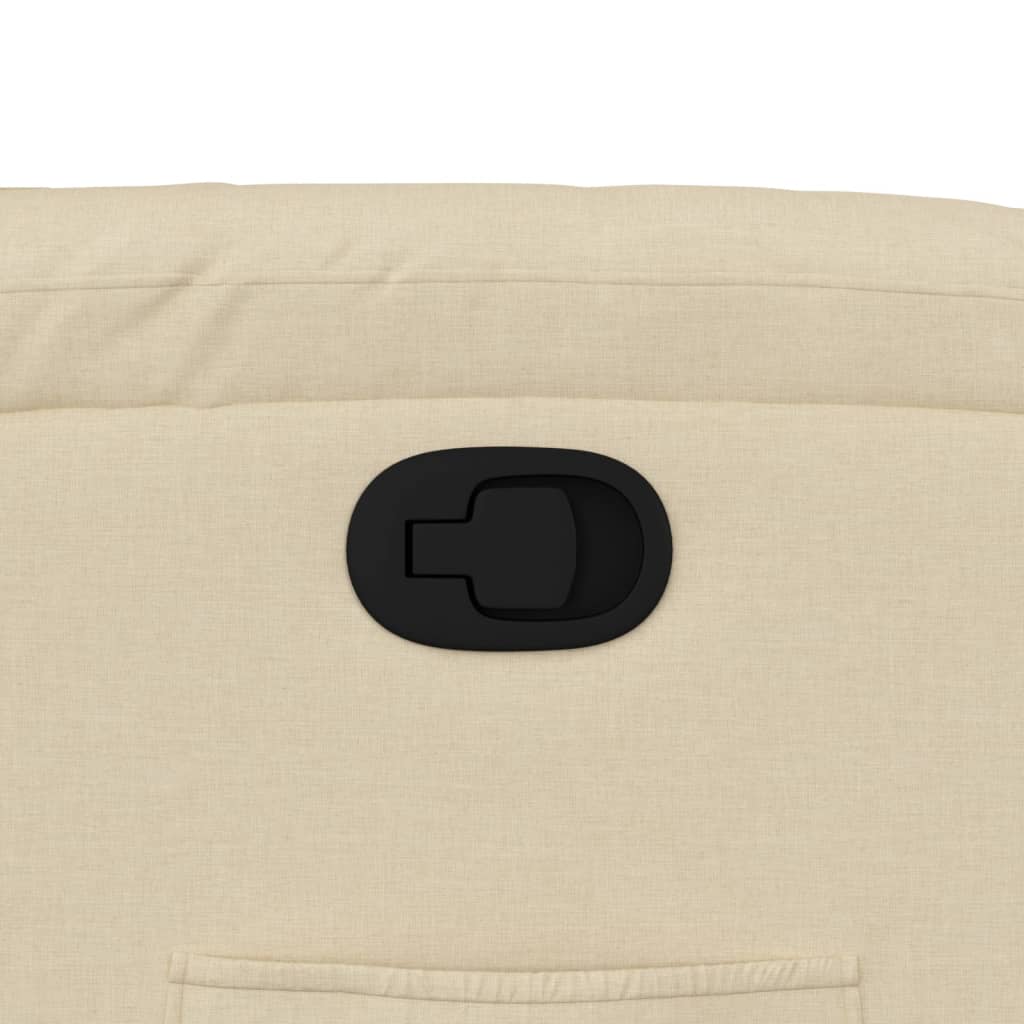 lænestol cremefarvet stof