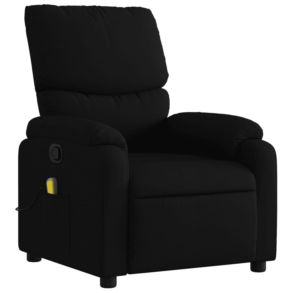 massagestol sort stof