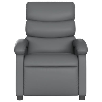 massagestol grå kunstlæder