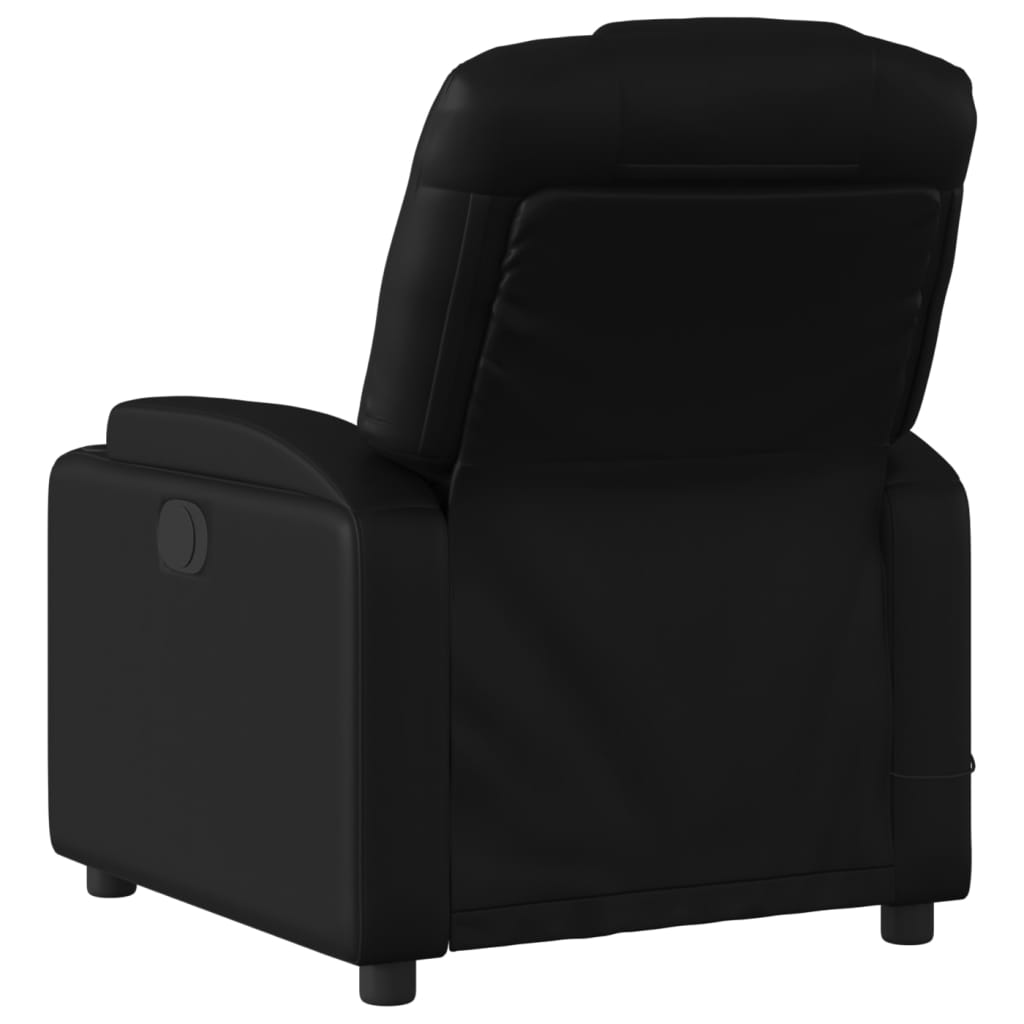 massagestol sort kunstlæder