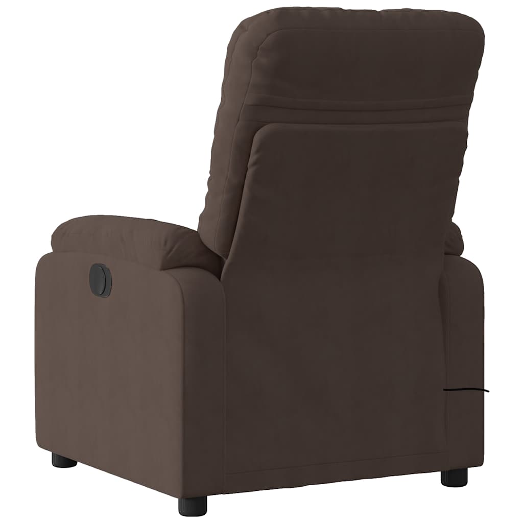 massagestol brun mikrofiberstof