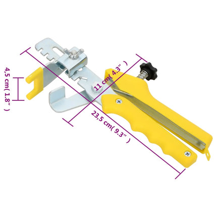 nivelleringssystem til fliser 500 kiler 2500 klips 1 mm