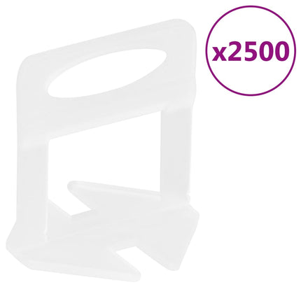 nivelleringssystem til fliser 500 kiler 2500 klips 1 mm