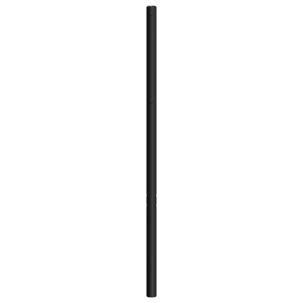 udskiftningsgavl 75 cm metal sort