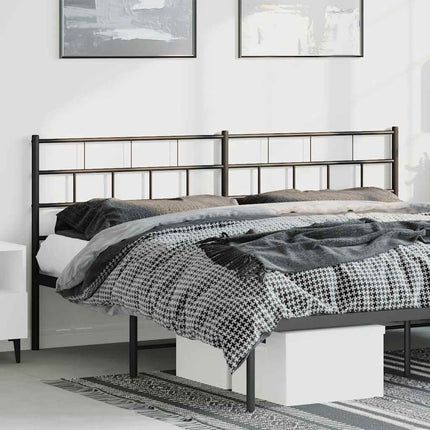 udskiftningsgavl 193 cm metal sort