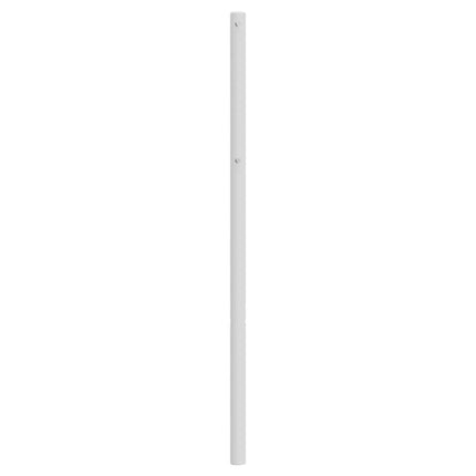 udskiftningsgavl 135 cm metal hvid