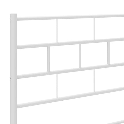 udskiftningsgavl 135 cm metal hvid