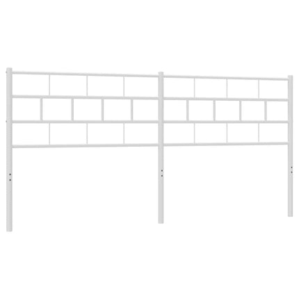 udskiftningsgavl 193 cm metal hvid