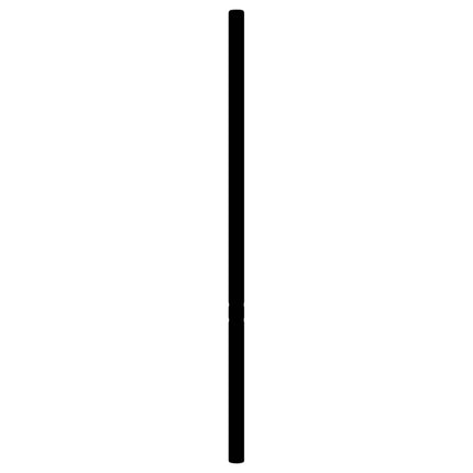 udskiftningsgavl 180 cm metal sort