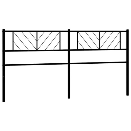 udskiftningsgavl 193 cm metal sort