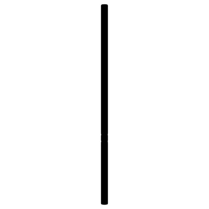 udskiftningsgavl 193 cm metal sort