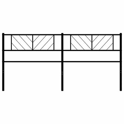 udskiftningsgavl 200 cm metal sort