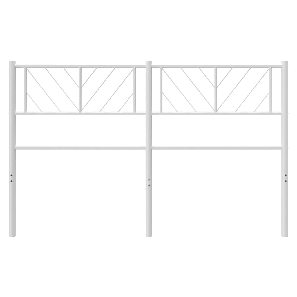 udskiftningsgavl 150 cm metal hvid