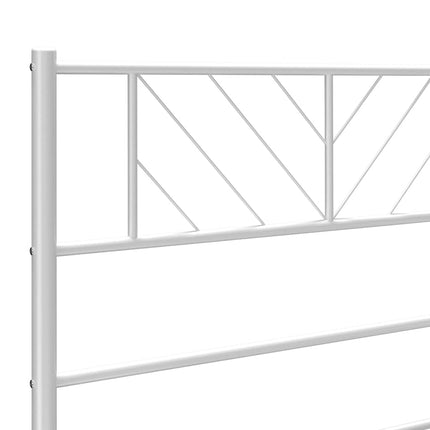 udskiftningsgavl 193 cm metal hvid