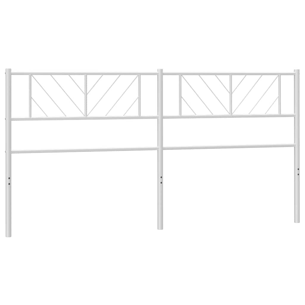 udskiftningsgavl 200 cm metal hvid