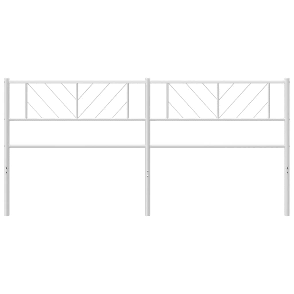 udskiftningsgavl 200 cm metal hvid