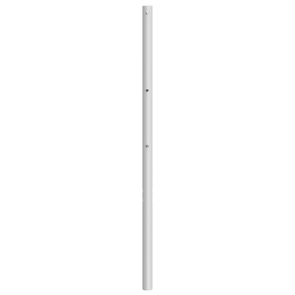 udskiftningsgavl 200 cm metal hvid