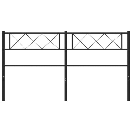 udskiftningsgavl 120 cm metal sort