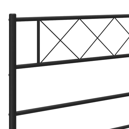 udskiftningsgavl 120 cm metal sort