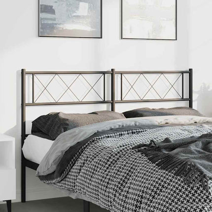 udskiftningsgavl 135 cm metal sort